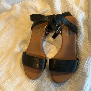 Steve Madden Kemmy Black Leather sz6